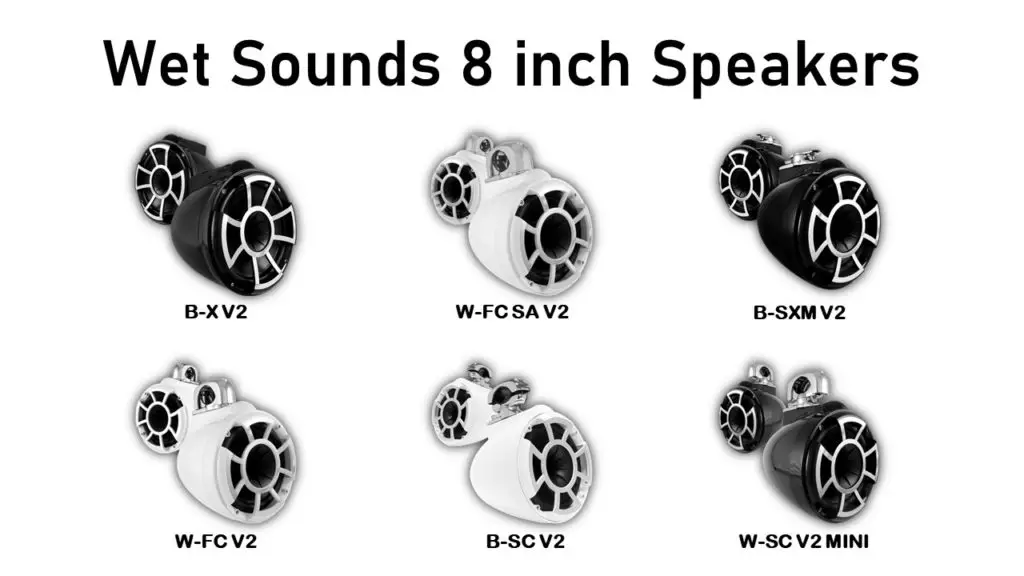 Wet Sounds 8 inch Speakers